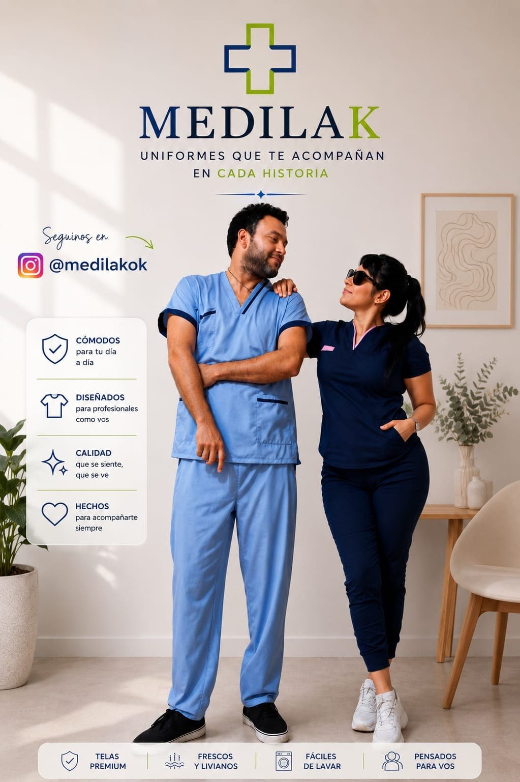 Uniformes médicos MEDILAK